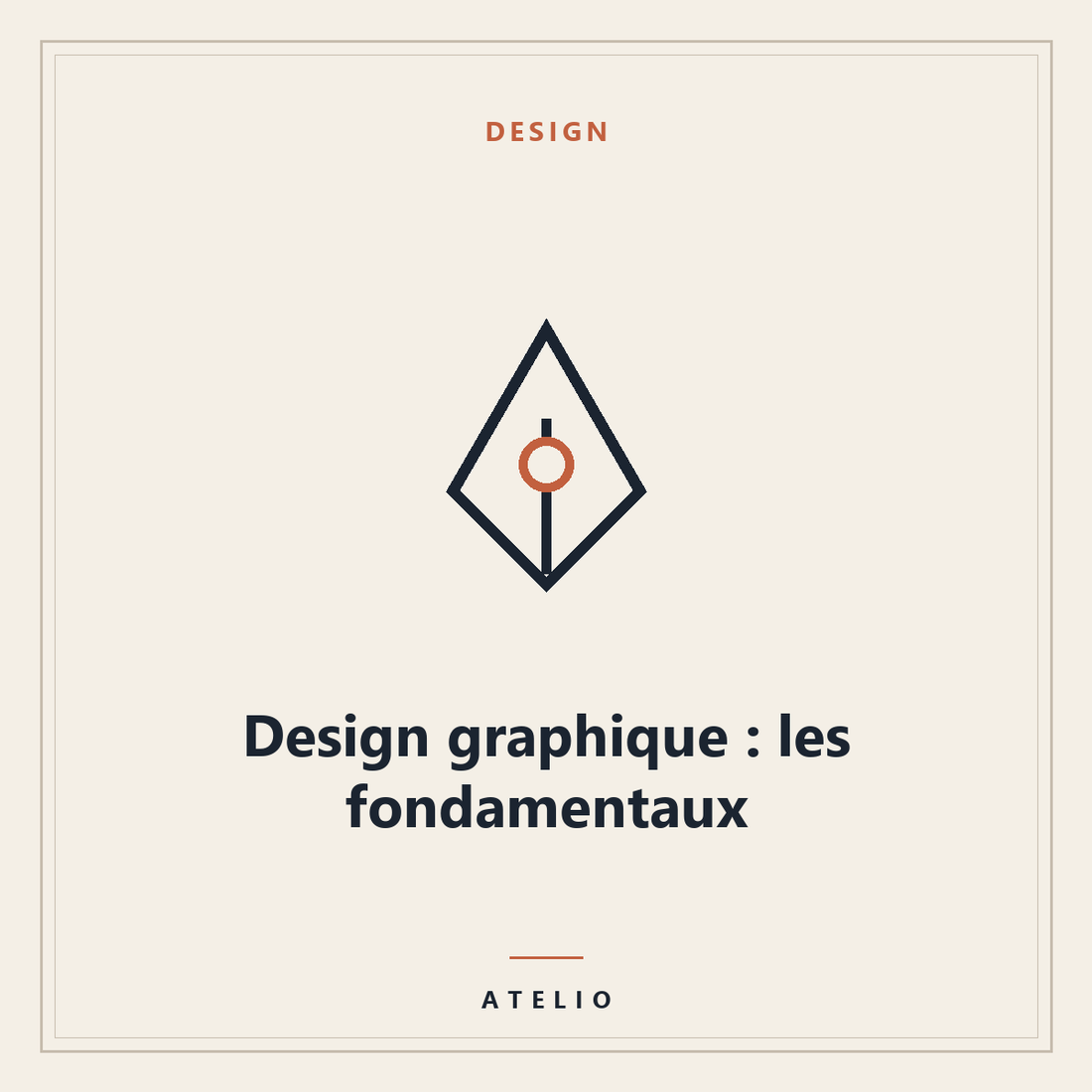 Design graphique : les fondamentaux — couverture Atelio
