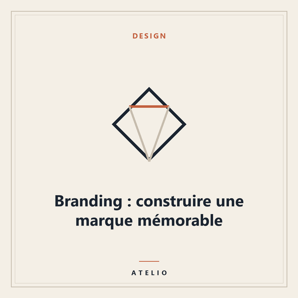 Branding : construire une marque mémorable — couverture Atelio