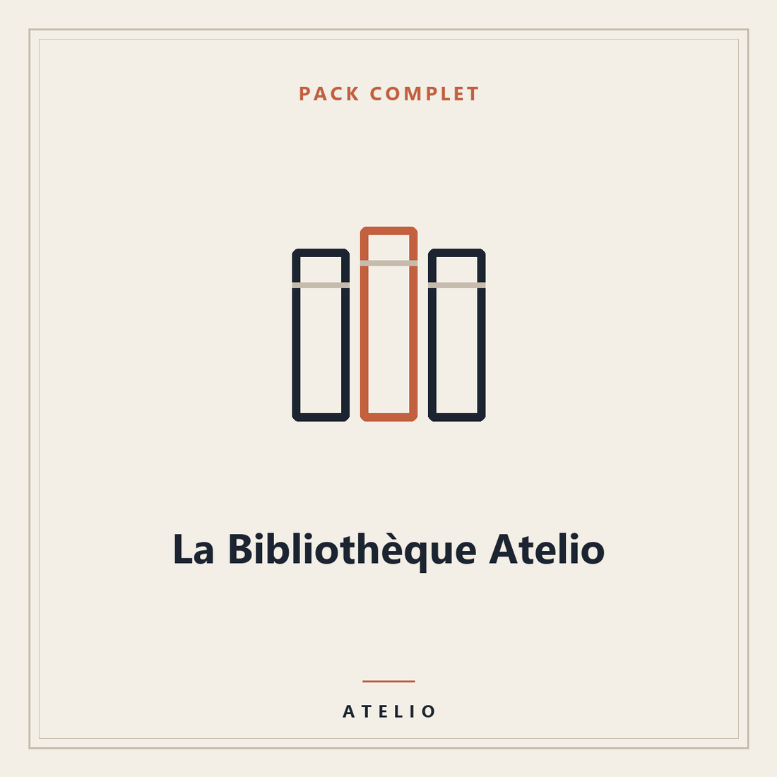 La Bibliothèque Atelio — couverture du pack